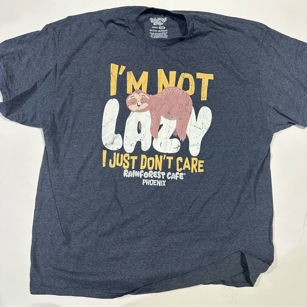 RAINFOREST cafe Blue Graphic T-Shirt